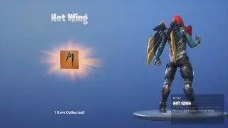 *UNLOCKING* FREE 'HOT WING' Fortnite Back Bling After Collecting The NEW FORTBYTE Chip