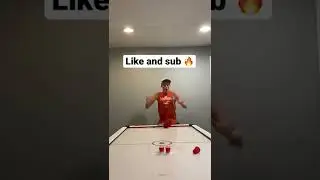 Double ping pong shot 🔥😎 #shorts #trickshot #viral #insane #epic #tiktok