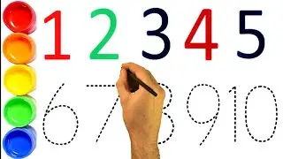 Counting Numbers from 1 to 10 | Write and Read Numbers 1-10 | Best learning video for toddlers