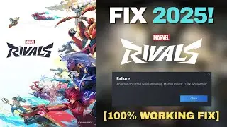 How To Fix Disk Write Error in Marvel Rivals ✅ | Steam PC Easy Fix (2025)