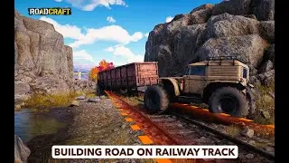 ROADCRAFT 🚧 Building a Road on Railway Tracks | Extreme Construction Challenge