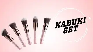 LUXIE 5 Piece Kabuki Brush Set