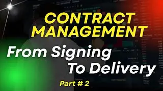 Contract Management After Signing ✍️📄⚙️#business #careergrowth #savings