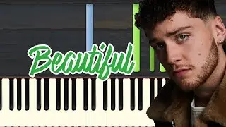 🎹 bazzi - beautiful (Piano Tutorial Synthesia)❤️♫