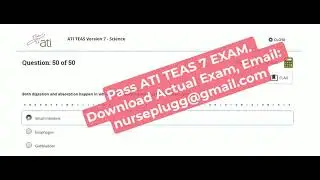 Pass ATI TEAS 7 Exam 2025&mdash;Complete 4 Versions Bundle Reading, Math, Science & English Language Usage