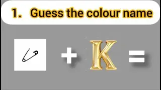 Guess the colour name from emoji challenge // Brain challenge quiz // test iq level // challenges