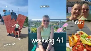 weekvlogs 41 op vakantie met me  zus,  zomer kamer maken  gezond eten