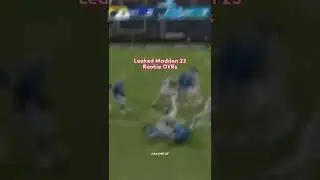 Leaked madden 23 rookie ovr&hellip; #shorts #youtubeshorts #youtube