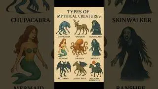 Top Mythical Creatures Caught on Camera 🐉🔥 | Part 7 #chupacabra #mermaid #mothman #creature