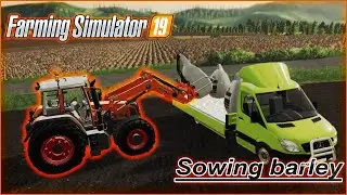 Sowing barley FS 19 TimeLapse #shorts