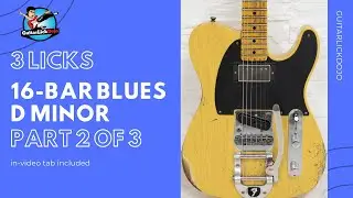16 Bar Rock Blues in Dm - Part 2 of 3