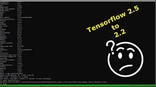 How to downgrade Tensorflow and cuda?
