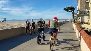 Christmas on the Beach in California - Remember to Use Sunscreen - Hermosa Beach - Walking Tour