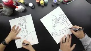 How To Draw A Haunted House