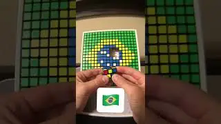 Флаги кубика Рубика! Япония, Бразилия и Канада! #флаг #rubikscube