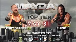 FULL MATCH- MAYDAY - CODY DEANER (C) VS RHYNO - MEN'S CHAMPIONSHIP