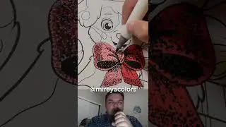 Reaction: How to Color a Glitter Bow #drawing #pencil #art #draw #coloring #color #coloringbooks