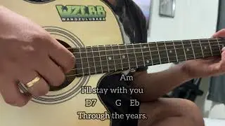 Through the years - kenny Rodgers /chords and lyrics Fingerstyle