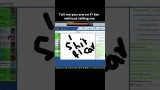 Tell me you are an F1 fan without telling mee
