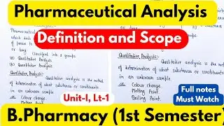 Pharmaceutical Analysis Definition and Scope/Pharmaceutical Analysis || Definition/#trending #viral 