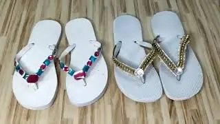 Ideas f&aacute;ciles como decorar sandalias | diy | manualidades
