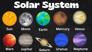 🪐🌍☀️The Solar System For Kids, Toddlers and Pre School Children