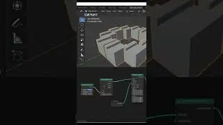 How to do radial Array With GEOMETRY NODES IN 30 SECONDS #shorts