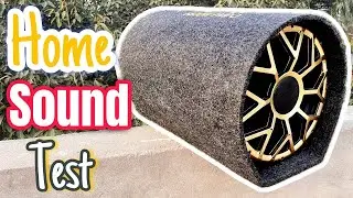 FABTEC10InchActive Super Bass TubeSubwoofer forCar with InbuiltAmplifier4800W (Grey) |sound testing 