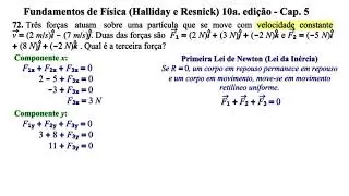 Aula 72 - Fundamentos de Física (Halliday e Resnick) 10a. Edição - Cap 5.