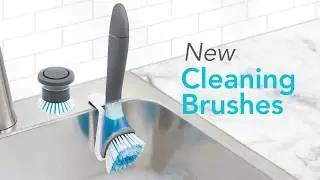 Tovolo Magnetic Soap Dispensing Dish Brush & In-Sink Holder