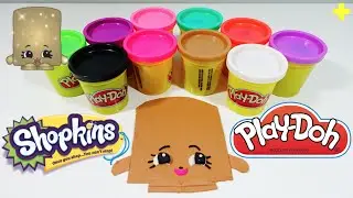 GIANT Play-Doh SHOPKINS MARSHA MELLOW Surprise Egg Decoration - DIY Play-Doh Challenge!