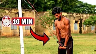 Total body Resistance Band Workouts At Home ( 10 MIN ) - Tamil