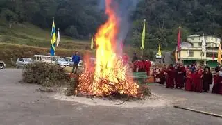 Burning of Effigy. Himalayan Monastery. Conclusion Mahakala Cham. Himalayan Buddhism Monks. Himalaya