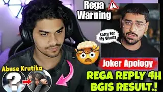 YouTuber Abused Krutika 😱 Rega Going Legal 🚨 Joker Bhai Apology 🙏 4H Bgis Result Revealed 🔥