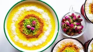Sholeh zard | Rice pudding | saffron pudding recipe | Iranian cooking vlog