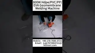 HDPE/PE/PVC/PP/EVA Geomembrane Welding Machine 800W