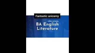 New beginning ....BA english calicut university...share to students who study ba english