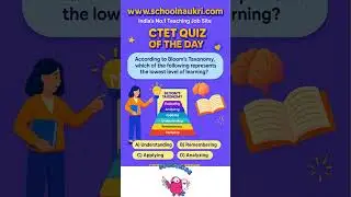 🎯 CTET Practice Questions &ndash; Day 73   | CTET 2026 Most Important Questions 💡 #schoolnaukri #ctet2026