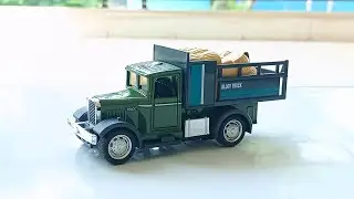 Распаковка литой модели грузовика из сплава металла в масштабе 1:32 #распаковка #миниатюра 😊