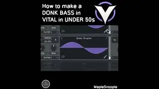 How to make a DONK BASS in VITAL in UNDER 50s... | How to VITAL