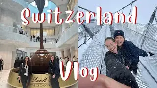 LINDT Chocolate and GLACIER CAVE Exploring!?! | Switzerland Vlog