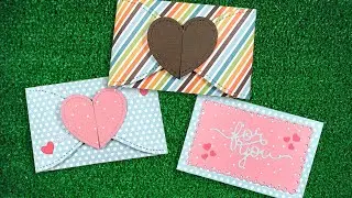 Gift Card Heart Envelope + 2 projects from start to finish!