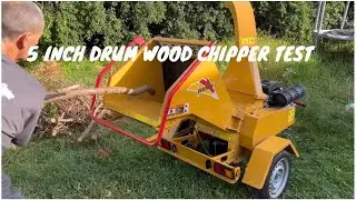 5 Inch Drum Wood Chipper Test
