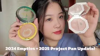 Makeup Empties + Project Pan Update! January 2025 | Palina