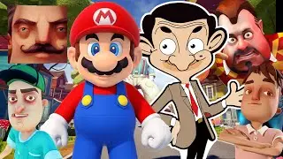 Hello Neighbor - New Secret Neighbor Mr Bean Dark Riddle Mario Baldi History Part 785 Gameplay