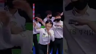lee mirae & team celebration pba billiards #shorts #pba #billiards #lpba #3cushion #pbatour