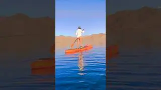 Paddle boarding at Lake Mead