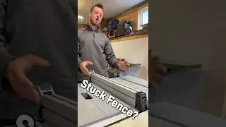 How To Fix A Sticky Table Saw Fence | Tips & Tricks | Hack