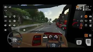 Luxury Bus on Highway at Sunset 🌇 | Amazing Road Trip
