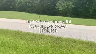Home For Sale 1431 Weaver Jones Rd Rutledge Ga 30663